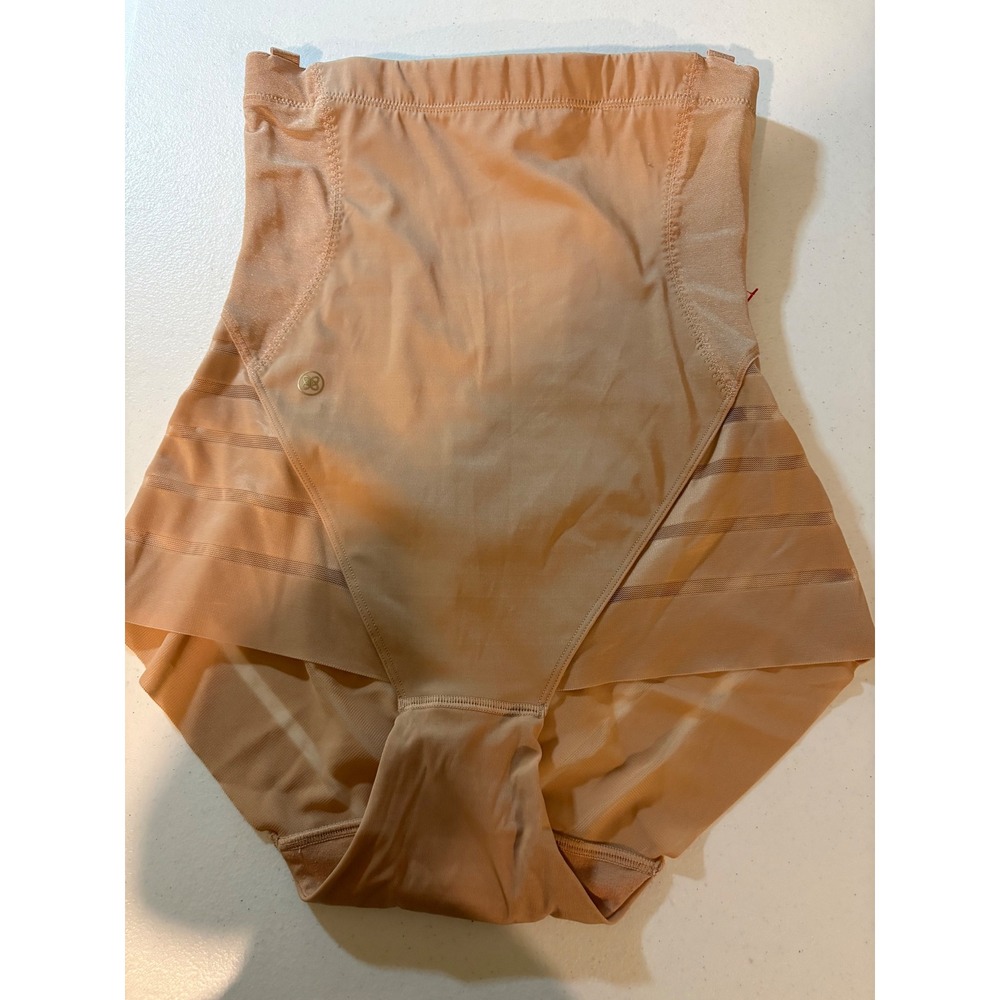 HONEYLOVE Queen Brief High Waisted Shapewear Nude Sand Size Small S NWT 537